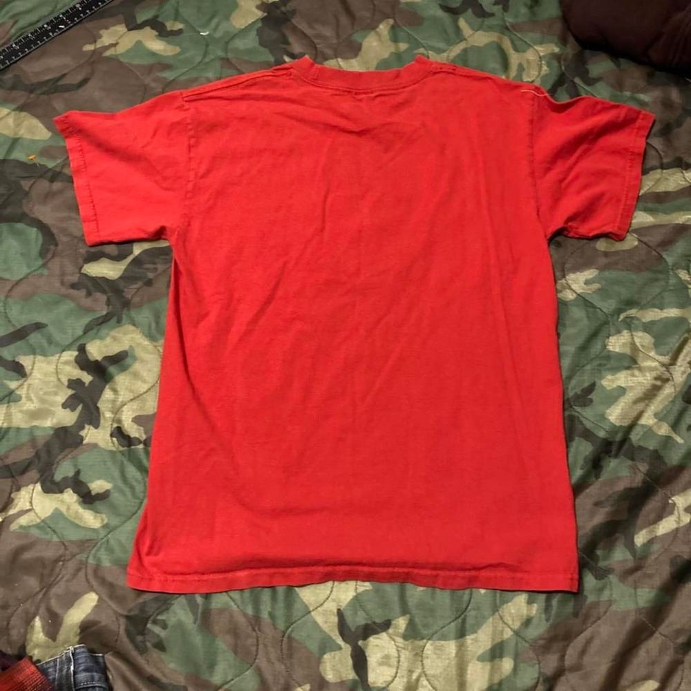 Alstyle red white graphic tee humor y2k vtg mens‎ m/18 - Picture 7 of 7